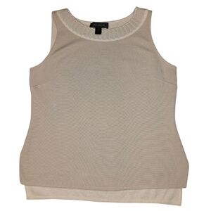 Y2K St. John Sport Santana Wool/rayon Tank Top W Knit Collar. Medium